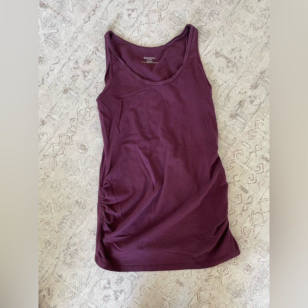 Motherhood Maternity PURPLE Maternity Tank XS